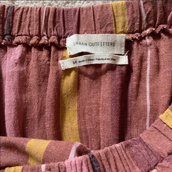 Urban Outfitters Striped Pink Linen Tube Romper S - Picture 6 of 7